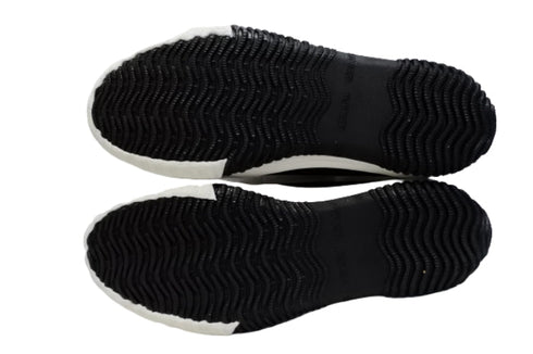 【SPINGLE SP532 ブラック】ナイロンジャガードニットローカットスニーカー