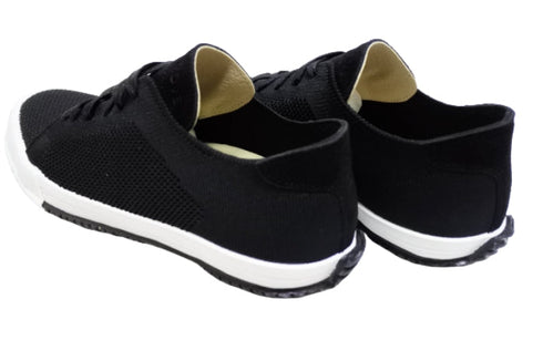 【SPINGLE SP532 ブラック】ナイロンジャガードニットローカットスニーカー