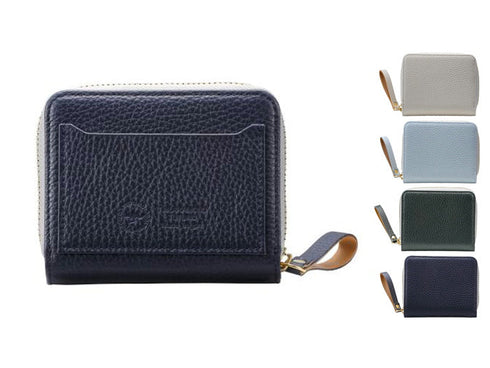 【豊岡財布 つつむ SW201 グレー】TUTUMU伊レザーコンパクトウォレット