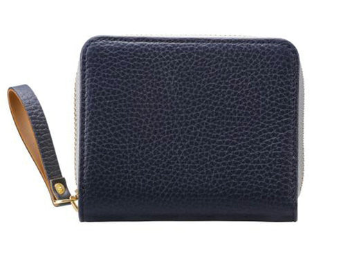【豊岡財布 つつむ SW201 ネイビー】TUTUMU伊レザーコンパクトウォレット