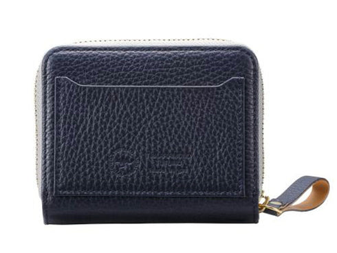 【豊岡財布 つつむ SW201 ネイビー】TUTUMU伊レザーコンパクトウォレット