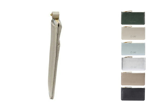 【豊岡財布 つつむ SW203 スカイ】TUTUMU flat カード&コインケース