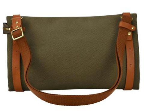 【豊岡鞄 エルダー TN003CS カーキ】クラッチショルダーバッグ