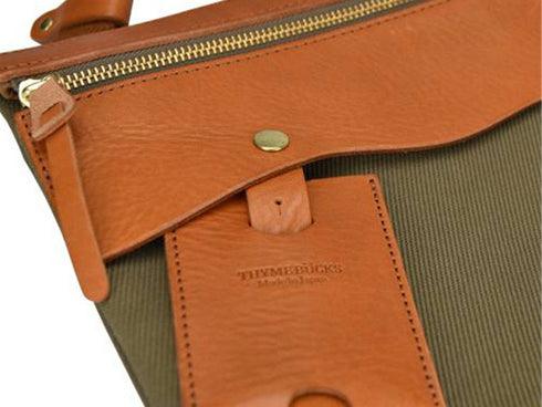 【豊岡鞄 エルダー TN003CS カーキ】クラッチショルダーバッグ