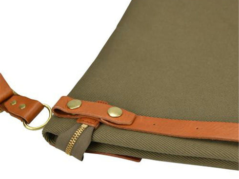 【豊岡鞄 エルダー TN003CS カーキ】クラッチショルダーバッグ