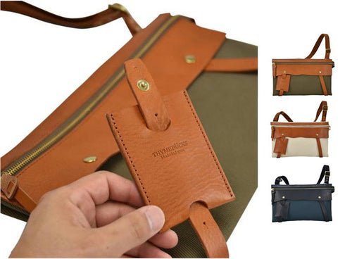 【豊岡鞄 エルダー TN003CS きなり】クラッチショルダーバッグ