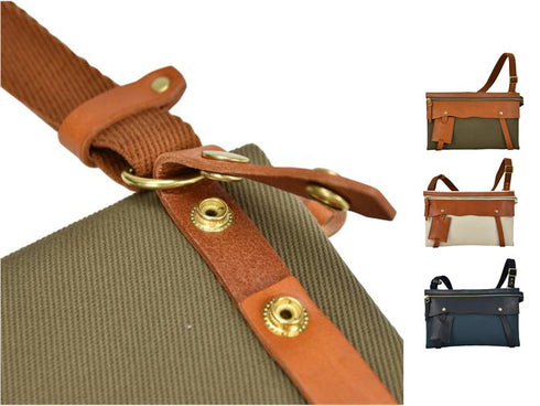 【豊岡鞄 エルダー TN003CS きなり】クラッチショルダーバッグ