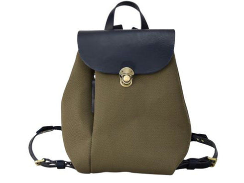 【豊岡鞄 エルダー TN006MR カーキ/ネイビー】ミニリュック