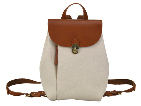 【豊岡鞄 エルダー TN006MR キナリ/赤茶】ミニリュック