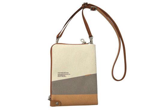 【豊岡鞄 エルダー TN008XM ベージュグレー】クロスミニショルダーバッグ