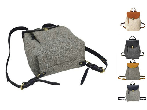 【豊岡鞄 カルド TN019MR グレー/ブラック】ミニリュック