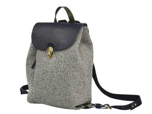 【豊岡鞄 カルド TN019MR ライトグレー/ネイビー】ミニリュック