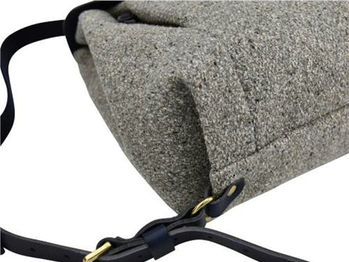 【豊岡鞄 カルド TN019MR ライトグレー/ネイビー】ミニリュック