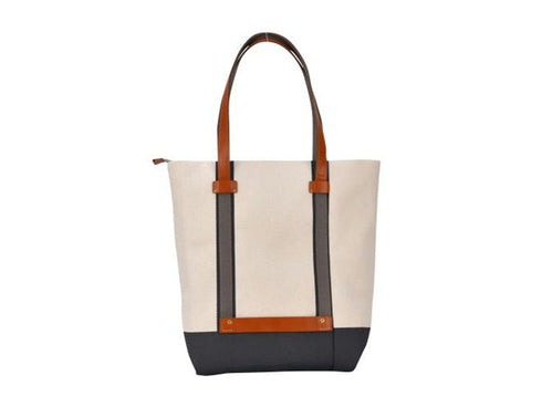 【豊岡鞄 グリーク TN020TT キナリダークグレー】トートバッグ35