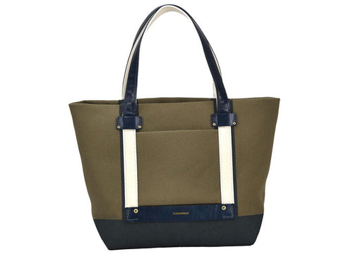【豊岡鞄 グリーク TN021TS カーキダークネイビー】トートバッグ23