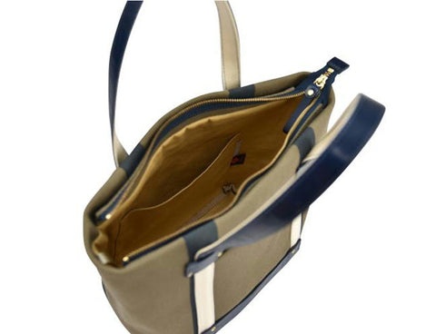 【豊岡鞄 グリーク TN021TS カーキダークネイビー】トートバッグ23