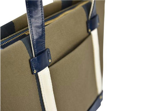 【豊岡鞄 グリーク TN021TS カーキダークネイビー】トートバッグ23