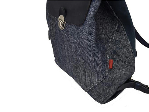 【豊岡鞄 エルダー TN042RK デニム】IBARA×TOYOOKA 井原ヘリンボーンリュック