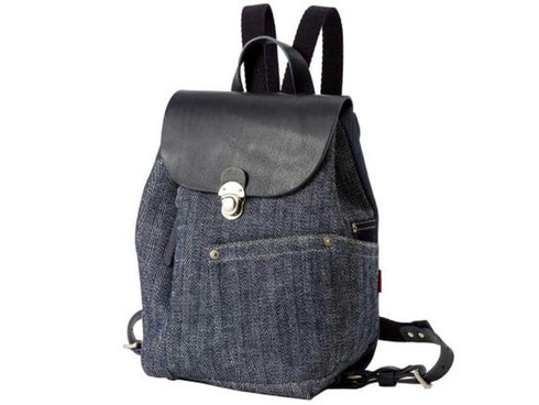 【豊岡鞄 エルダー TN044MR デニム】井原ヘリンボーンデニム ミニリュック