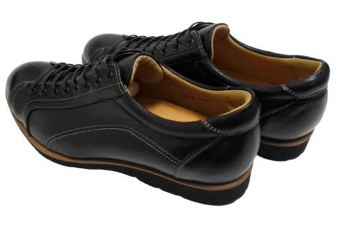 【倭イズム YA3300 ブラック】鹿革レザーカジュアルシューズ