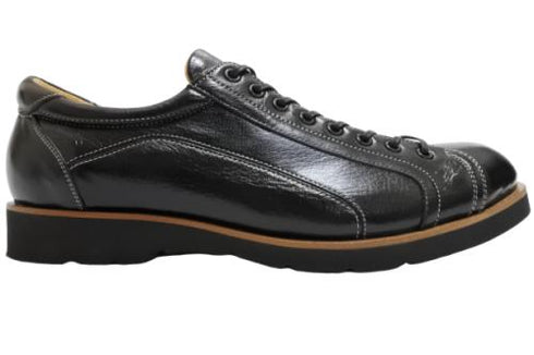 【倭イズム YA3300 ブラック】鹿革レザーカジュアルシューズ