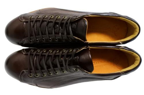 【倭イズム YA3300 ダークブラウン】鹿革レザーカジュアルシューズ