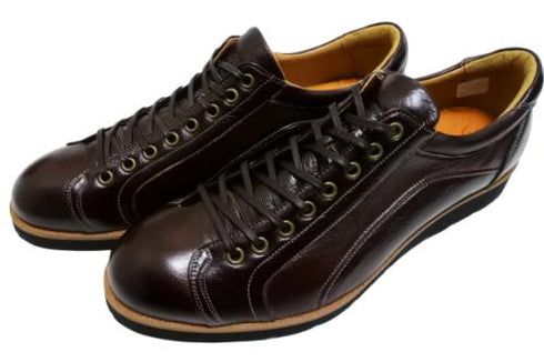 【倭イズム YA3300 ダークブラウン】鹿革レザーカジュアルシューズ