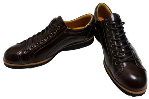 【倭イズム YA3300 ダークブラウン】鹿革レザーカジュアルシューズ