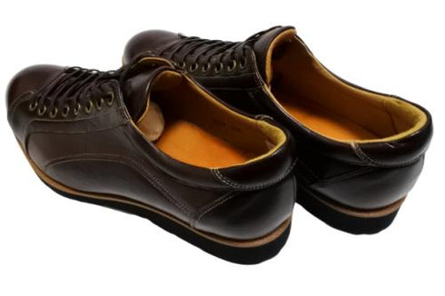 【倭イズム YA3300 ダークブラウン】鹿革レザーカジュアルシューズ