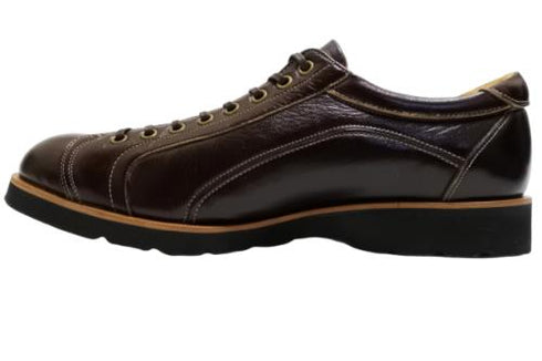 【倭イズム YA3300 ダークブラウン】鹿革レザーカジュアルシューズ