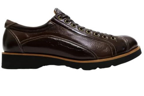 【倭イズム YA3300 ダークブラウン】鹿革レザーカジュアルシューズ