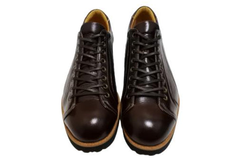 【倭イズム YA3300 ダークブラウン】鹿革レザーカジュアルシューズ