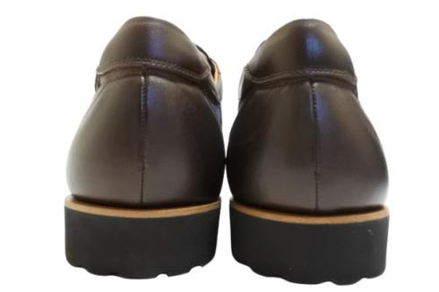 【倭イズム YA3310 ダークブラウン】岡山デニム×兵庫レザーカジュアルシューズ