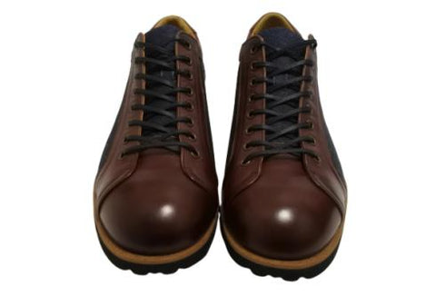 【倭イズム YA3310 ワイン】岡山デニム×兵庫レザーカジュアルシューズ