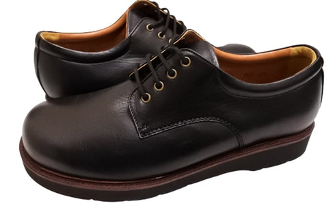 【倭イズム YA3320 ブラック】国産レザーカジュアルシューズ 外羽根式ビジネスシューズ