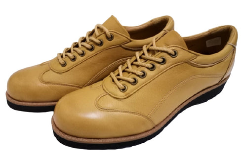 【倭イズム YAL2001 ライトブラウン】ソフトな履き心地の鹿革レディースカジュアルシューズ