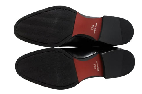 【倭イズム YAP400 ブラック】内羽根ストレートチップ本革ビジネスシューズ