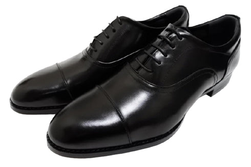 【倭イズム YAP400 ブラック】内羽根ストレートチップ本革ビジネスシューズ