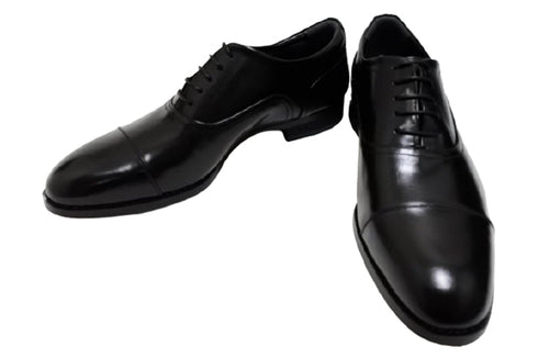 【倭イズム YAP400 ブラック】内羽根ストレートチップ本革ビジネスシューズ