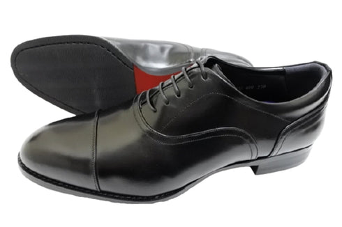 【倭イズム YAP400 ブラック】内羽根ストレートチップ本革ビジネスシューズ