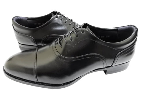 【倭イズム YAP400 ブラック】内羽根ストレートチップ本革ビジネスシューズ