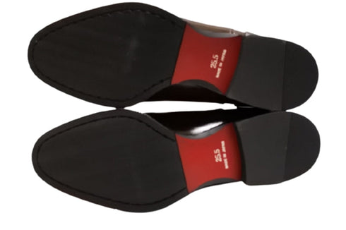 【倭イズム YAP400 ダークブラウン】内羽根ストレートチップ本革ビジネスシューズ