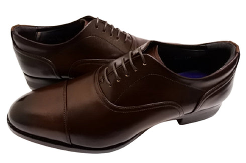 【倭イズム YAP400 ダークブラウン】内羽根ストレートチップ本革ビジネスシューズ