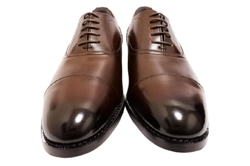 【倭イズム YAP400 ダークブラウン】内羽根ストレートチップ本革ビジネスシューズ