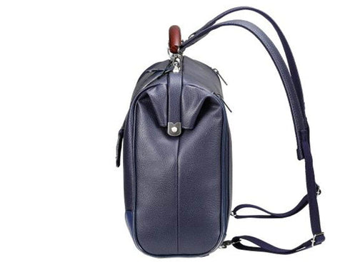 【豊岡鞄 YOUTA YK-2 ネイビー】YOUTA LIZARD3WAY横ダレスバッグL