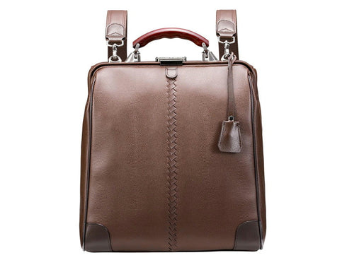 【豊岡鞄 YOUTA YK-3 チョコレート】YOUTA LIZARD3WAY縦ダレスバッグL