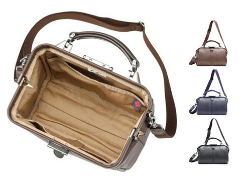 【豊岡鞄 YOUTA YK-31 ネイビー】YOUTA LIZARD 2WAY TINYダレスバッグ