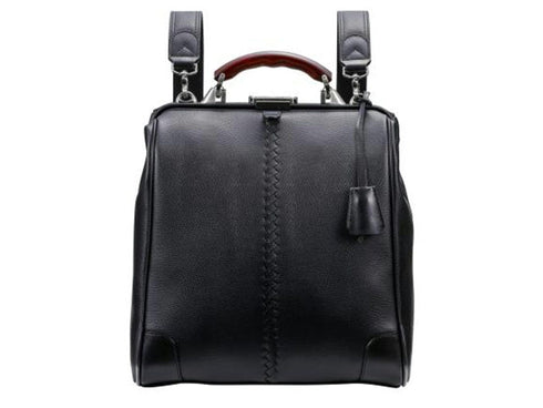 【豊岡鞄 YOUTA YK-3M ブラック】YOUTA LIZARD3WAY縦ダレスバッグ