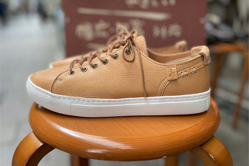 【ant-riche YR0100L NAT】WOMENS AKAUSHI レザースニーカー