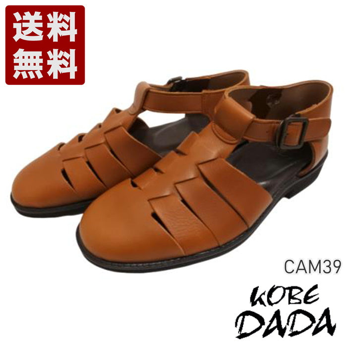 KOBE DADA CAM-39 ブラウン コンフォートバックルサンダル 送料無料